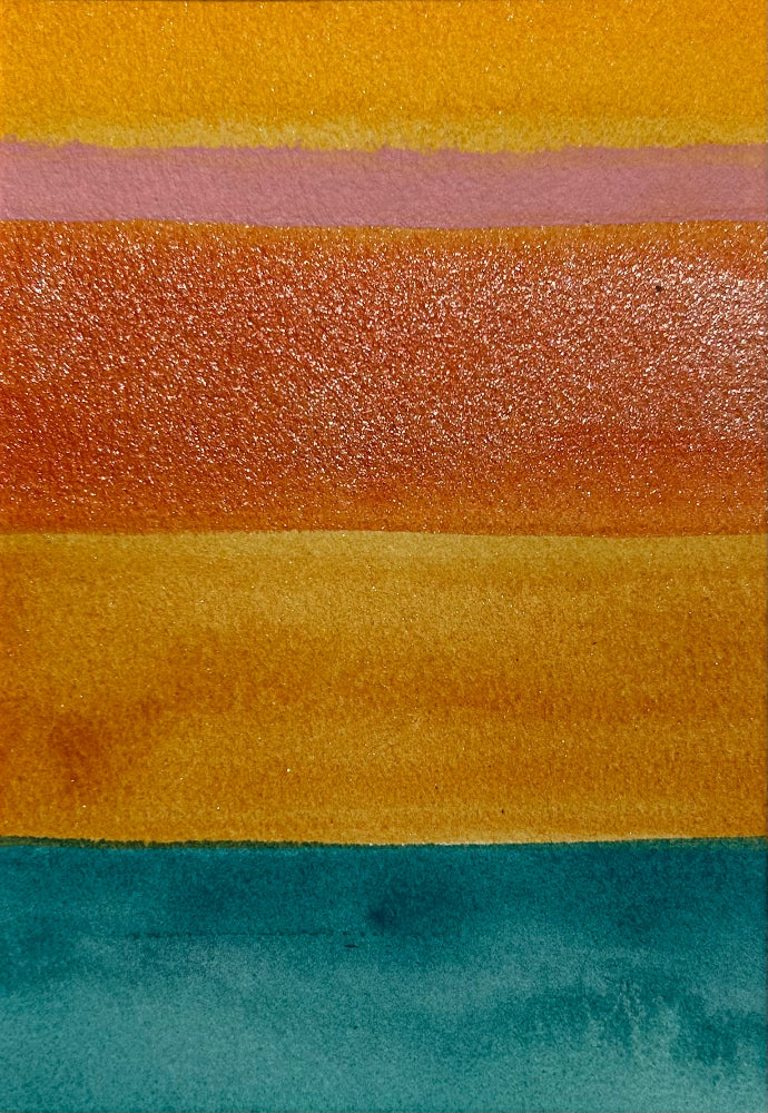 Desert spring, 8x10" mounted and matted