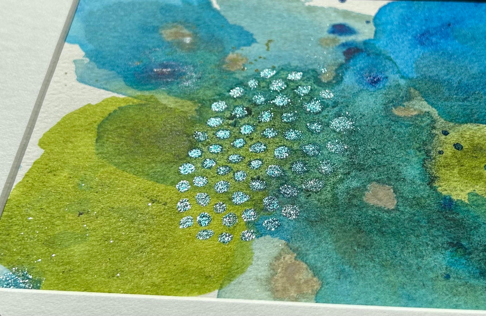 Deep sea, 8x10" mounted and matted