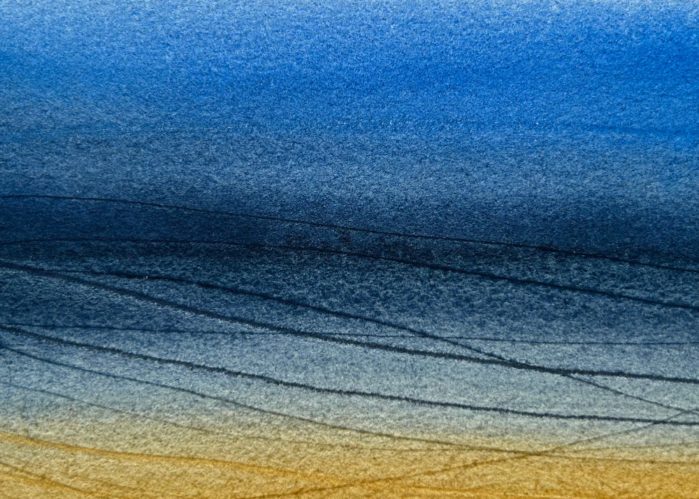 Indigo solitude, 8x10" mounted and matted