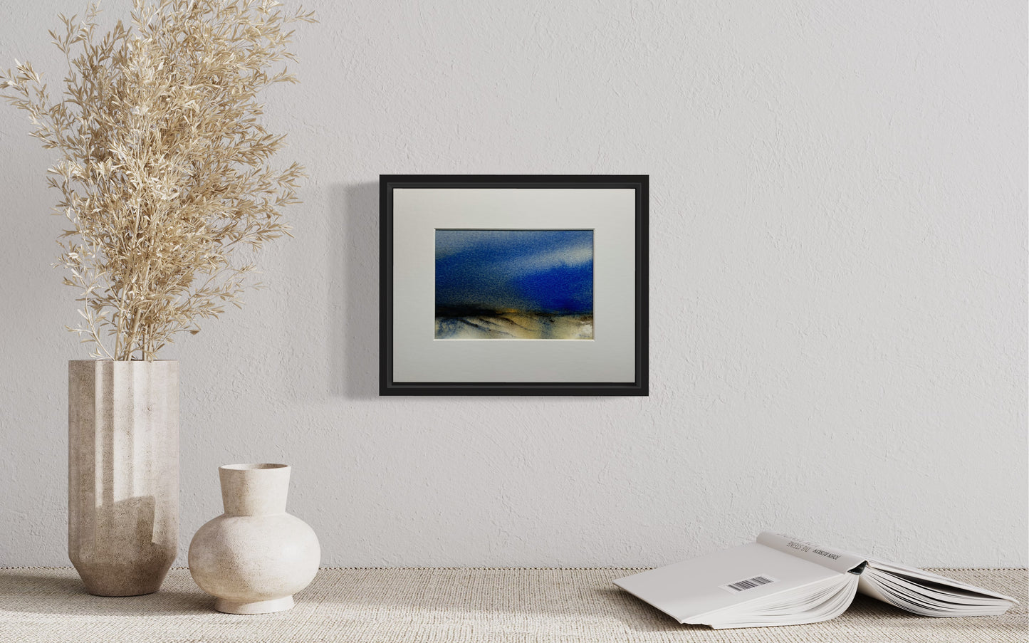 Ultramarine umber, 8x10" mounted and matted