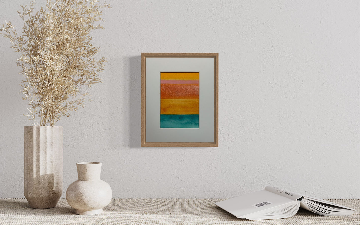 Desert spring, 8x10" mounted and matted