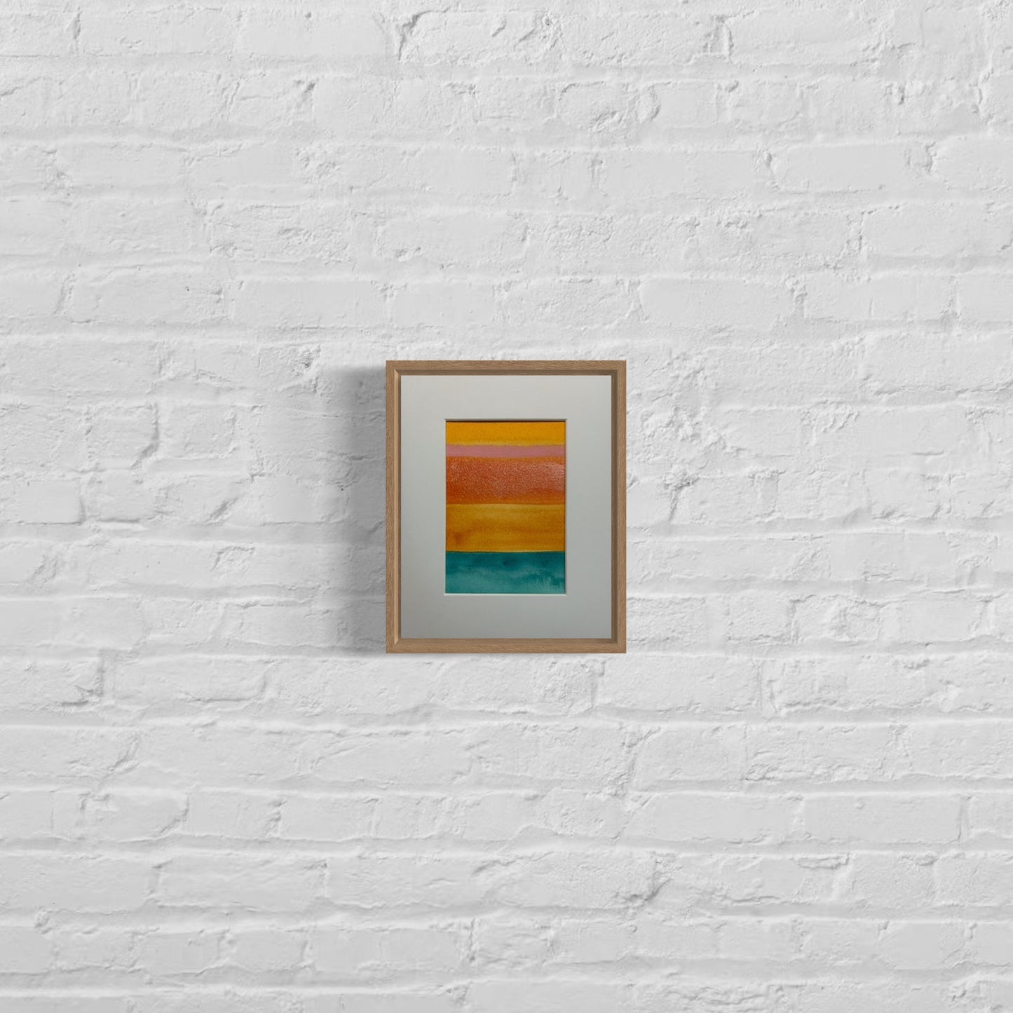 Desert spring, 8x10" mounted and matted