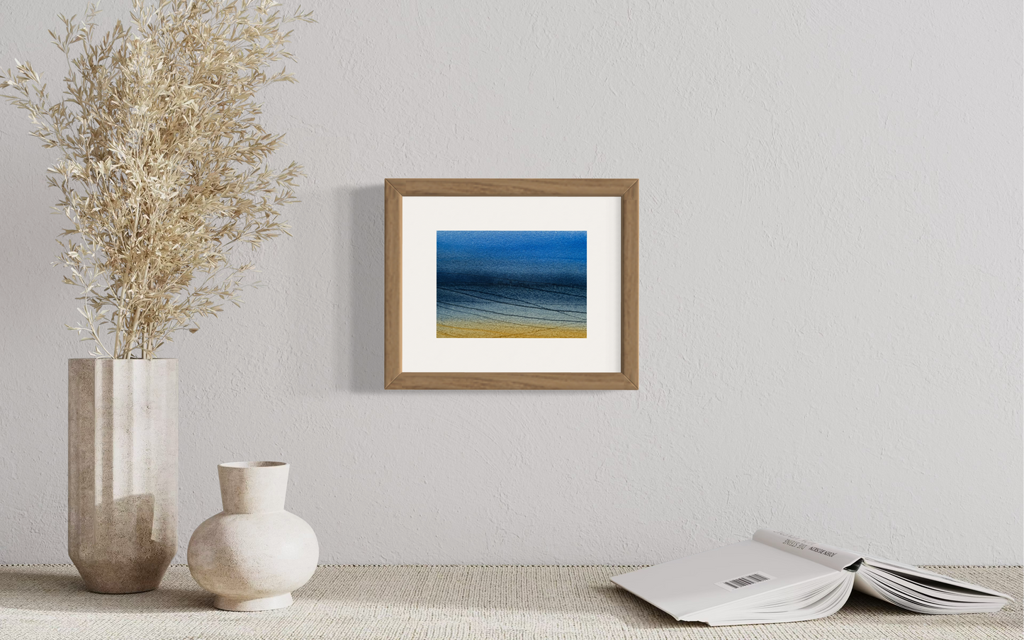 Indigo solitude, 8x10" mounted and matted