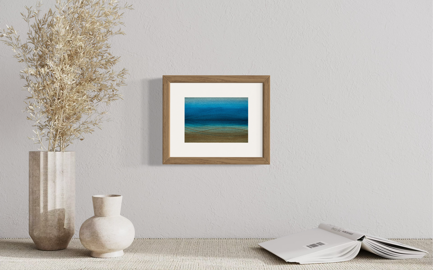 Whispering tides, 8x10" mounted and matted