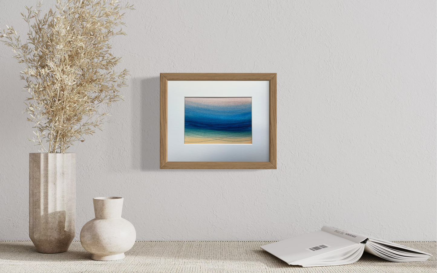 Gradient waves, 8x10" mounted and matted