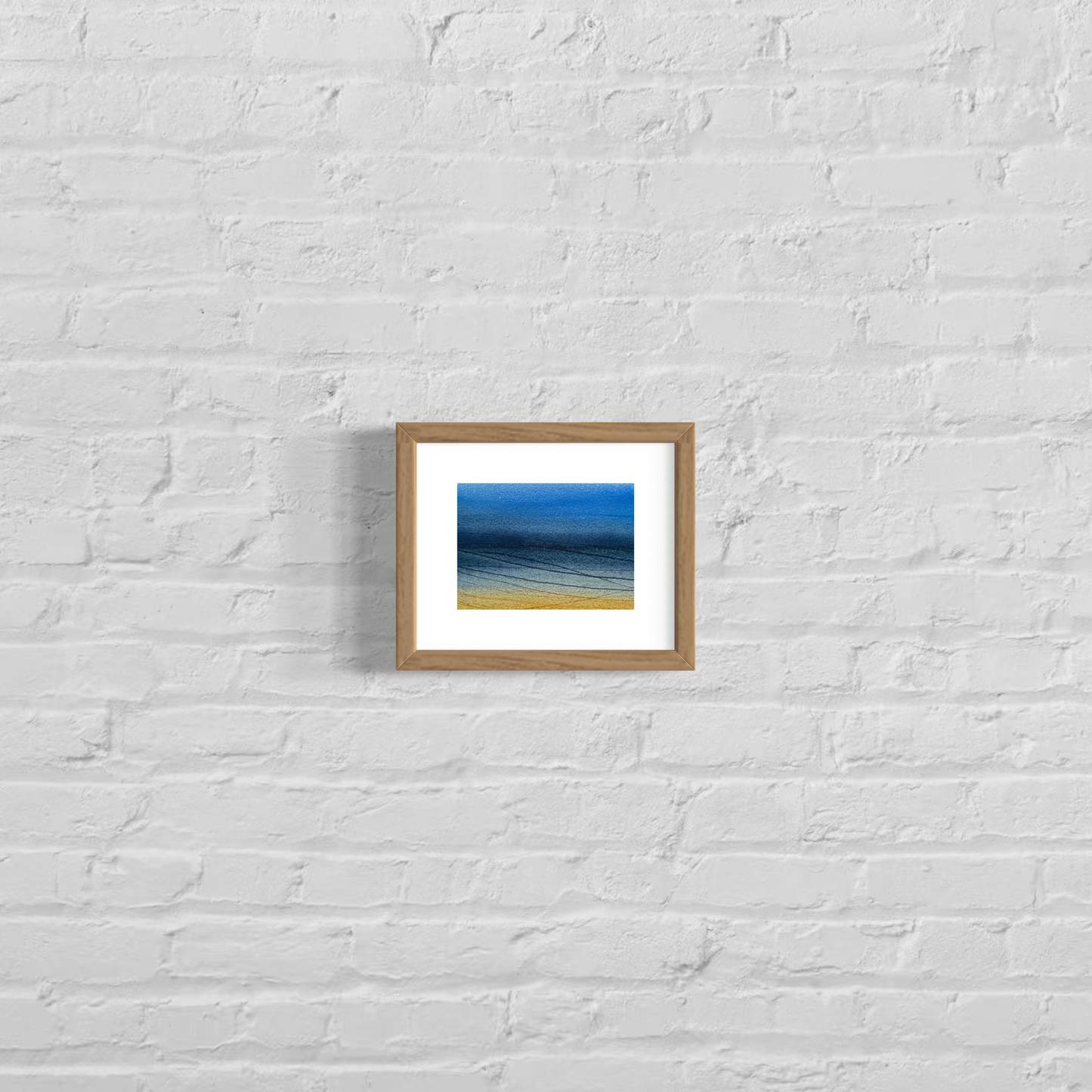 Indigo solitude, 8x10" mounted and matted