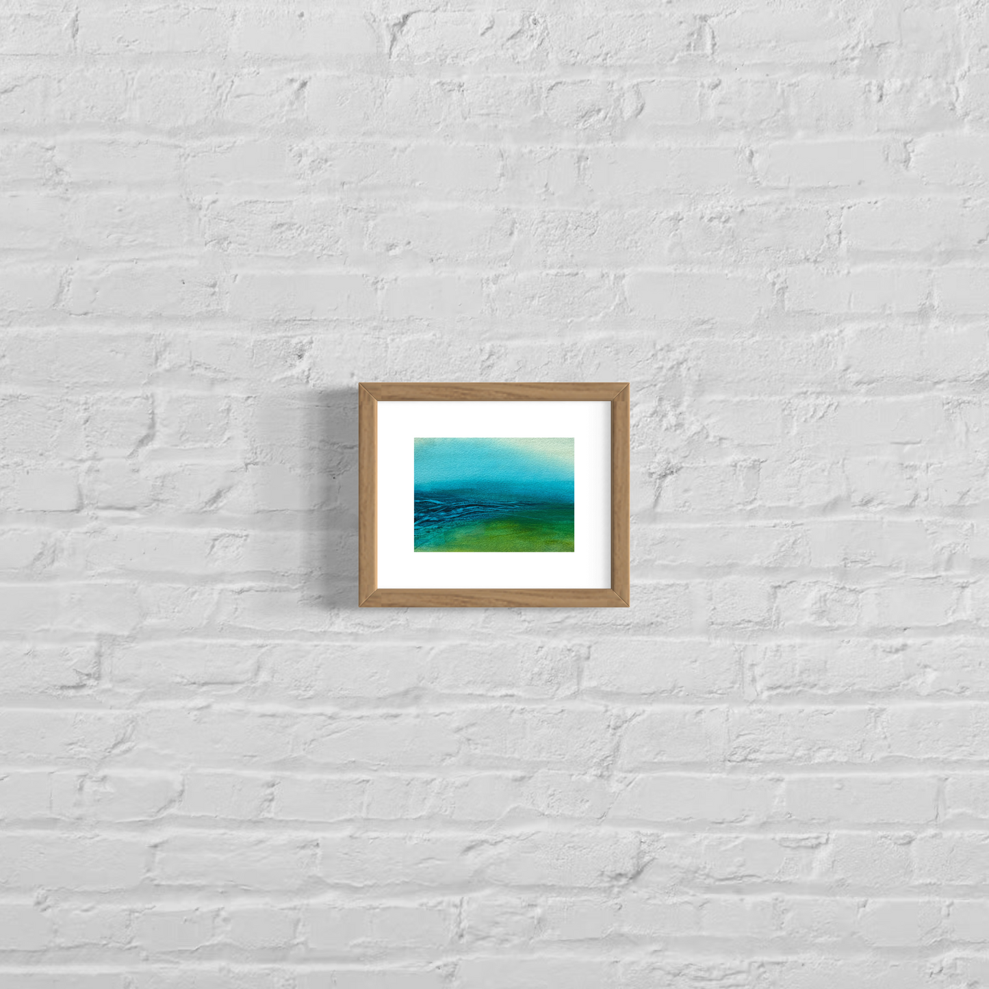 Calm horizons, 8x10" mounted and matted
