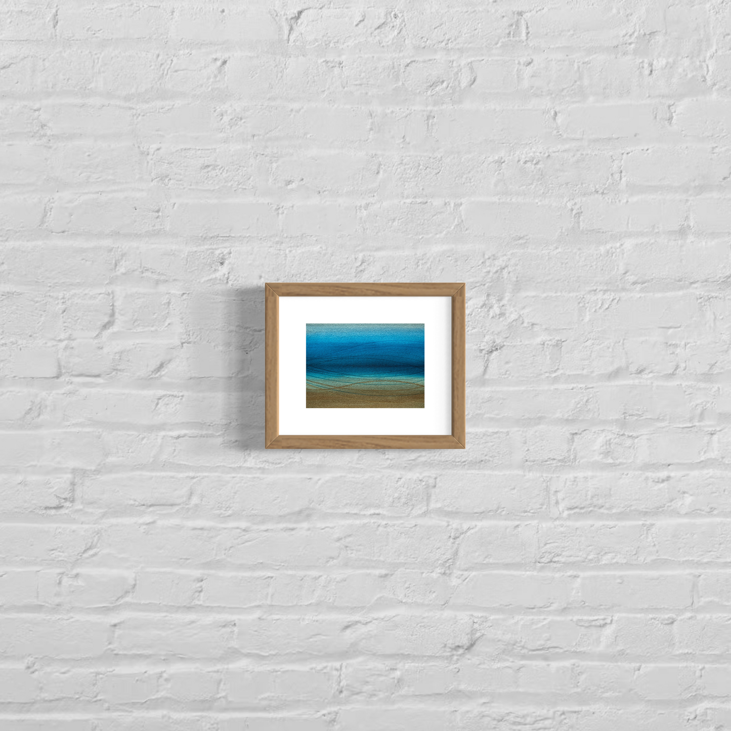Whispering tides, 8x10" mounted and matted