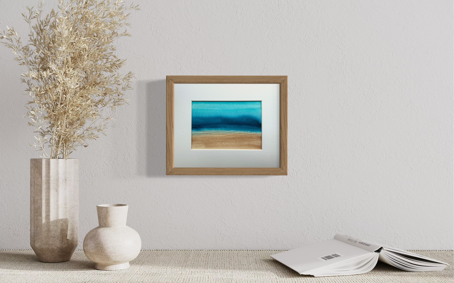 Tranquil sands, 8x10" mounted and matted