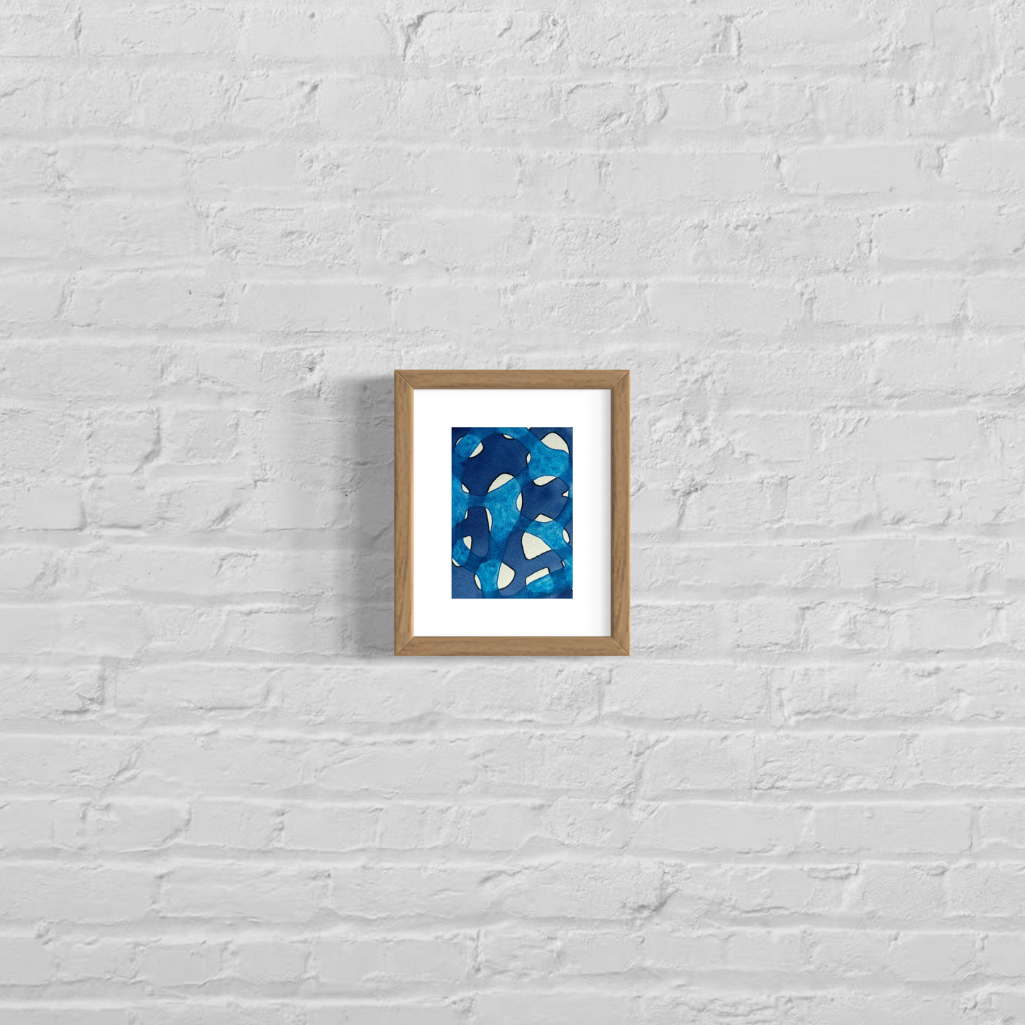Reef abstraction 2, 8x10" mounted and matted