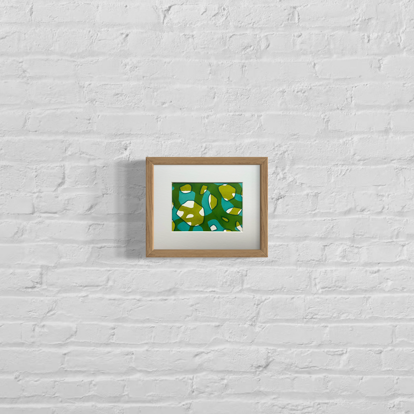 Reef abstraction 1, 8x10" mounted and matted