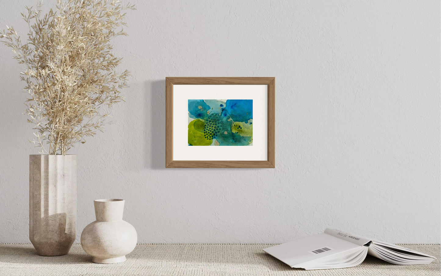 Deep sea, 8x10" mounted and matted