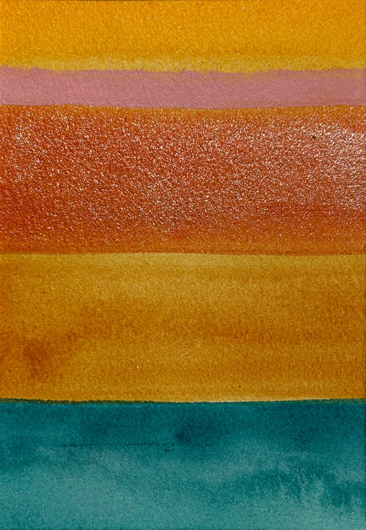 Desert spring, 8x10" mounted and matted