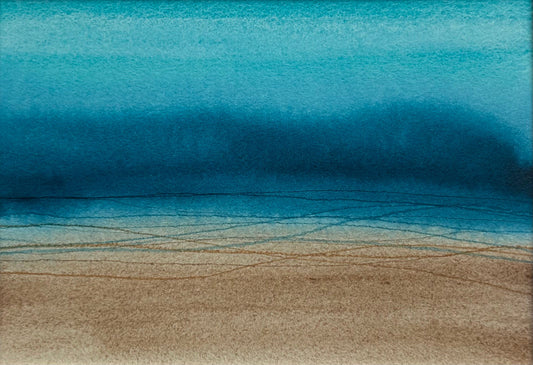 Tranquil sands, 8x10" mounted and matted