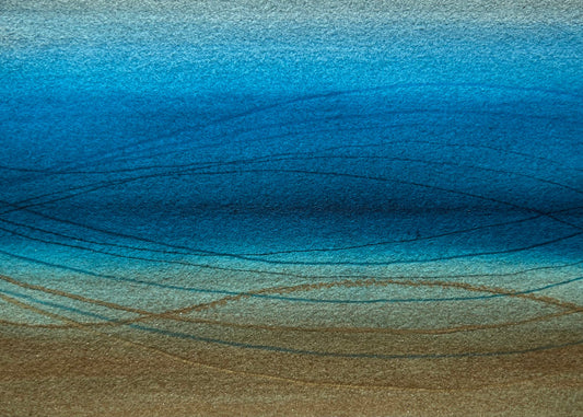 Whispering tides, 8x10" mounted and matted