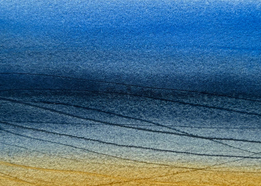 Indigo solitude, 8x10" mounted and matted
