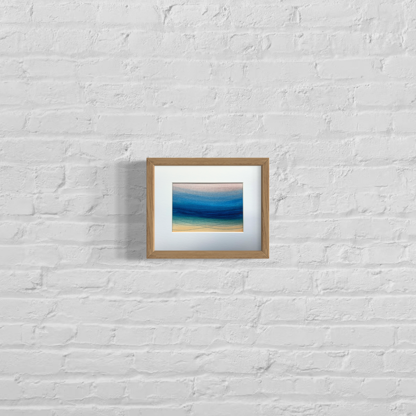 Gradient waves, 8x10" mounted and matted